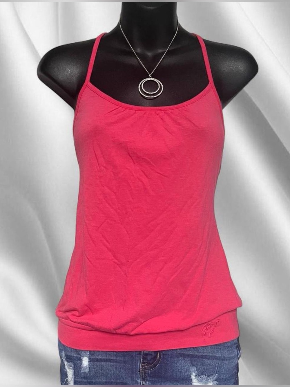 00s Garage Hot Pink Bubble Cami